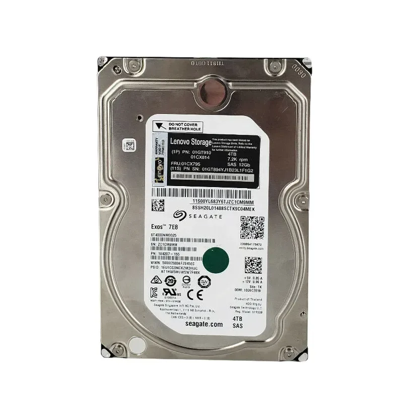 01GT910 - Lenovo 4TB 7200RPM SAS 3.5-inch Hard Drive