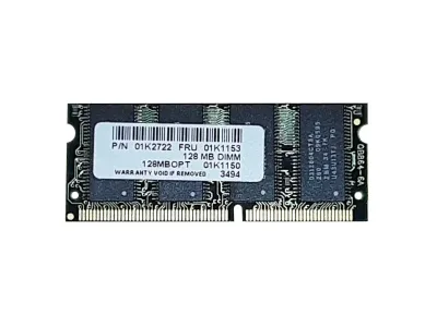 01K1150 - IBM 128MB SDRAM-66MHz PC66 non-ECC Unbuffered CL2 144-Pin SoDIMM Memory Module