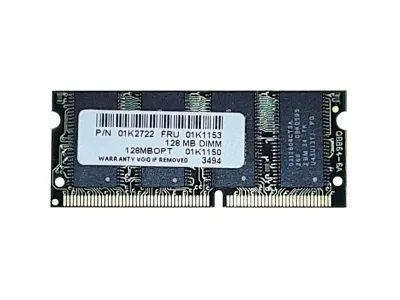 01K1153 - IBM 128MB SDRAM-66MHz PC66 non-ECC Unbuffered CL2 144-Pin SoDIMM Memory Module