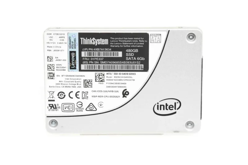 Lenovo 01PE337 480GB SATA 6Gb/s Mixed Use Hot Swap 2.5-inch Solid State Drive