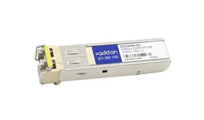 0231A449AO - Addonics 1Gbps 1000Base-CWDM LH Single-mode Fiber 70km 1550nm Duplex LC Connector SFP Transceiver Module