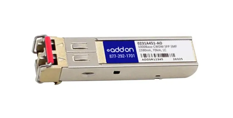 0231A451AO - Addonics 1Gbps 1000Base-LH70 Single-Mode Fiber 70km 1590nm Duplex LC Connector SFP Transceiver Module