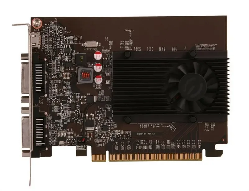 02G-P3-1527-AR - EVGA GeForce GT 520 2GB DDR3 64-Bit PCI Express 2.0 x16 Dual DVI/ Mini-HDMI/ HDCP Ready Video Graphics Card