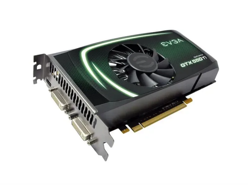 02G-P3-1559-LA - EVGA GeForce GTX 550 Ti 2GB 192-Bit GDDR5 PCI Express 2.0 Dual DVI/ Mini-HDMI/ HDCP Support Video Graphics Card