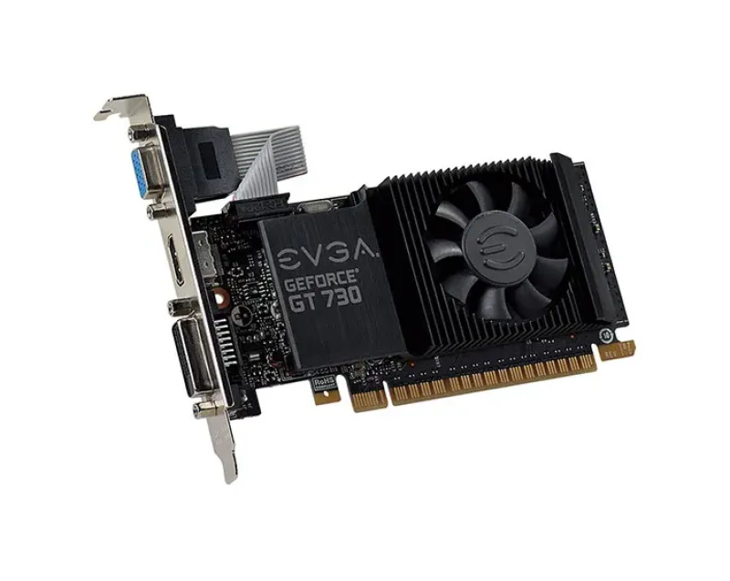 02G-P3-3732-KR - EVGA GeForce GT 730 2GB DDR5 64-Bit PCI Express 2.0 HDMI/ DVI-D Low Profile Video Graphics Card