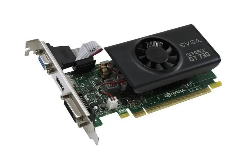 02G-P3-3733-AR - EVGA GeForce GT 730 2GB DDR5 64-Bit PCI Express 2.0 HDMI/ DVI-D Low Profile Video Graphics Card