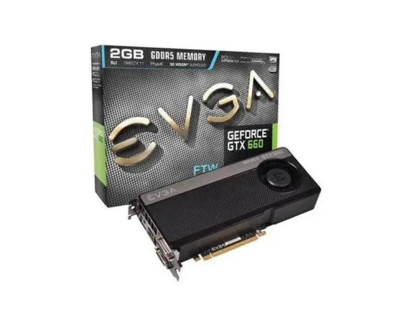 02G-P4-2663-AR - EVGA GeForce GTX 660 FTW Signature 2 2GB 192-Bit GDDR5 PCI Express 3.0 x16 HDCP Ready SLI Supported Video Graphics Card