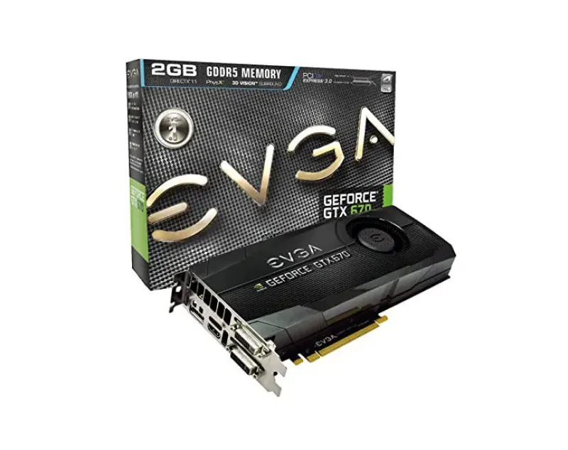02G-P4-2676-AR - EVGA GeForce GTX 670 FTW LE 2GB GDDR5 PCI Express 3.0 x16 DVI-I/ DVI-D/ HDMI/ Display-Port/ SLI Support Video Graphics Card