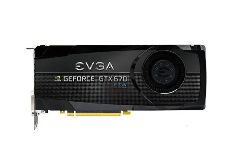 02G-P4-2678-L1 - EVGA GeForce GTX 670 FTW 2GB DDR5 PCI Express 3.0 x16 DVI-I/ DVI-D/ HDMI/ Display-Port/ SLI Support Video Graphics Card