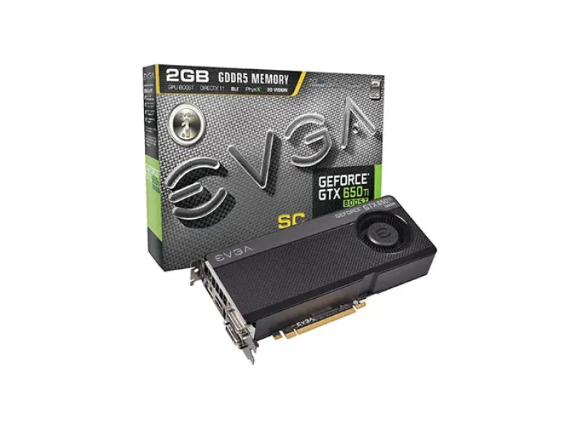 02G-P4-3657-LA - EVGA GeForce GTX 650 Ti Boost 2GB GDDR5 192-Bit PCI Express 3.0 x16 Dual DVI/HDMI/ Display Port/ SLI Supported Video Graphics Card