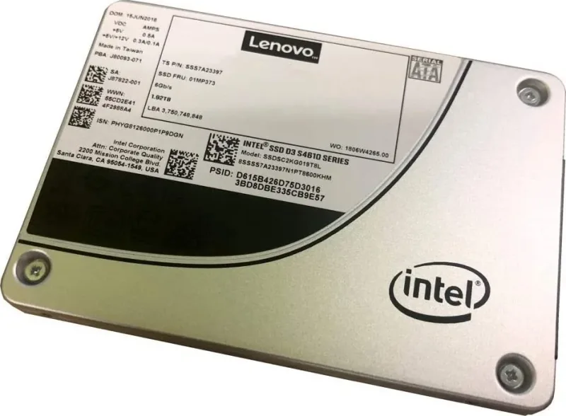 Lenovo 02JG543 240GB SATA 6Gb/s Mainstream Hot Swap 2.5-inch Solid State Drive