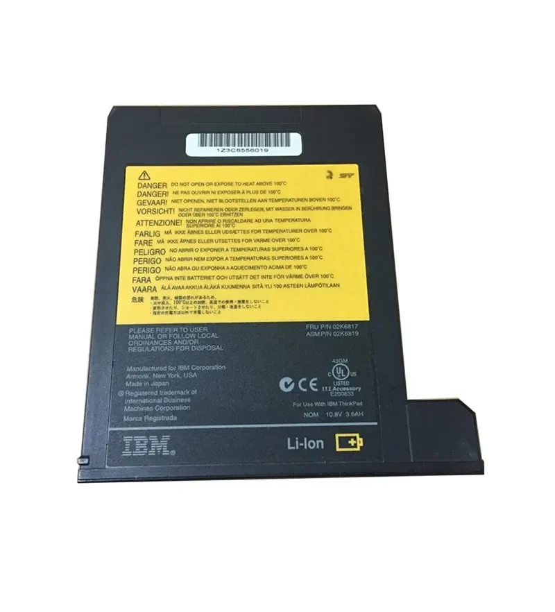 02K6817 - IBM 10.8V 3.6Ah Li-Ion ThinkPad Ultrabay 2000 Battery