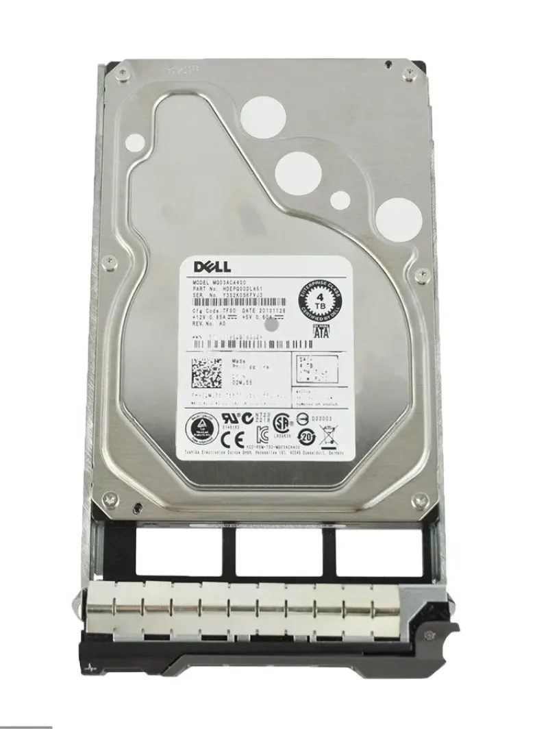 02MJ55 - Dell 4TB 7200RPM 64MB Cache SATA 6Gb/s 3.5-inch Hard Drive with Tray