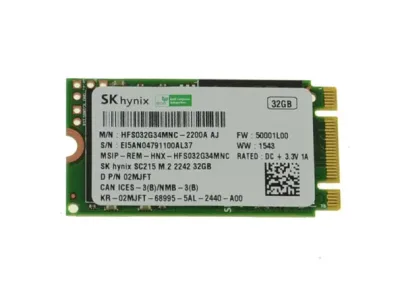 02MJFT - Dell 32GB Multi-Level Cell (MLC) SATA 6Gb/s M.2 2242 Solid State Drive
