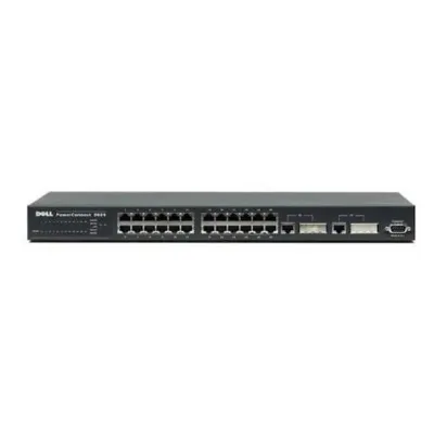 02W513 - Dell PowerConnect 3024 24 x Ports 10/100Base-T + 2 x Ports Gigabit Rack-Mountable Fast Ethernet Network Switch