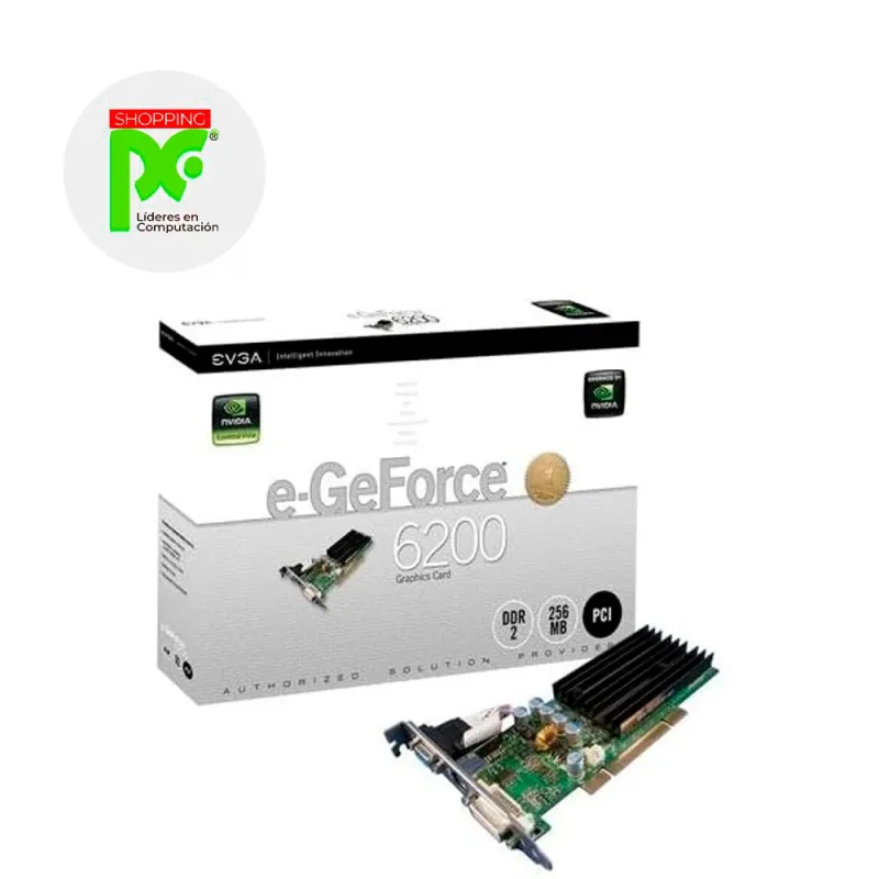 032-TC-1N02-SX - EVGA e-GeForce 6200 TC 32MB DDR 32-Bit Supporting 128MB Onboard PCI Express x16 Video Graphics Card