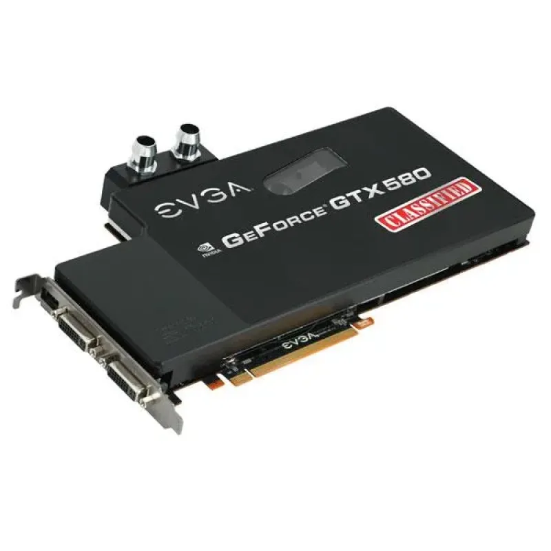 03G-P3-1593-S1 - EVGA GeForce GTX 580 Classified Hydro Copper 3GB GDDR5 PCI-Express 2.0 Dual DVI Graphics Card
