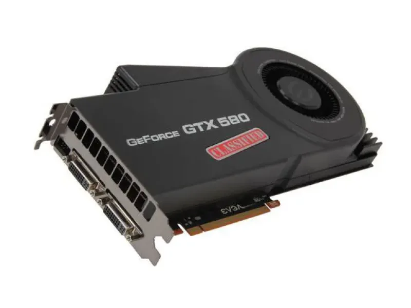 03G-P3-1594-KR - EVGA GeForce GTX 580 (Fermi) 3GB GDDR5 384-Bit PCI-Express 2.0 x16 2x DVI Graphics Card
