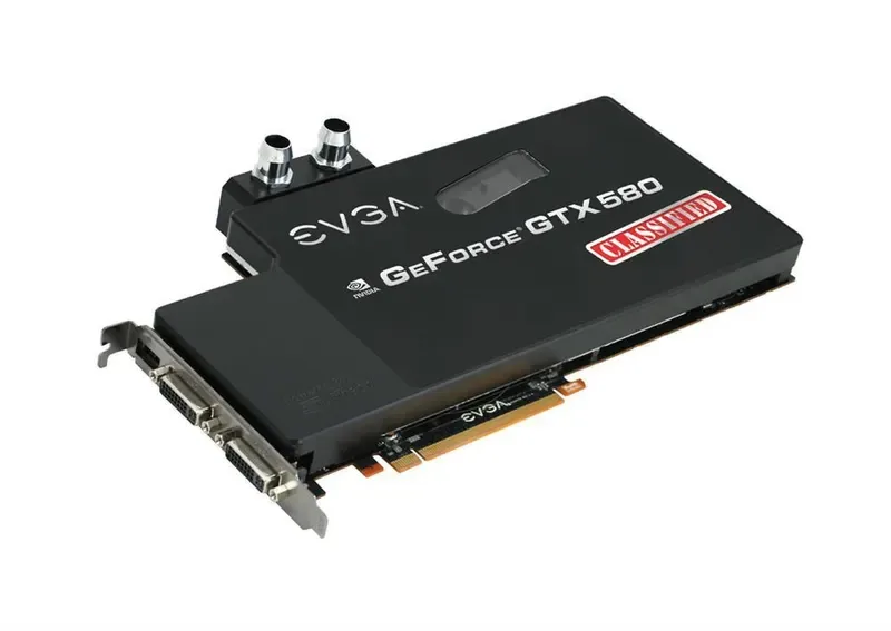 03G-P3-1597-A2 - EVGA GeForce GTX 580 Classified Ultra Hydro Copper 3GB 384-Bit GDDR5 PCI Express 2.0 x16 HDCP Ready/ SLI Support Video Graphics Card