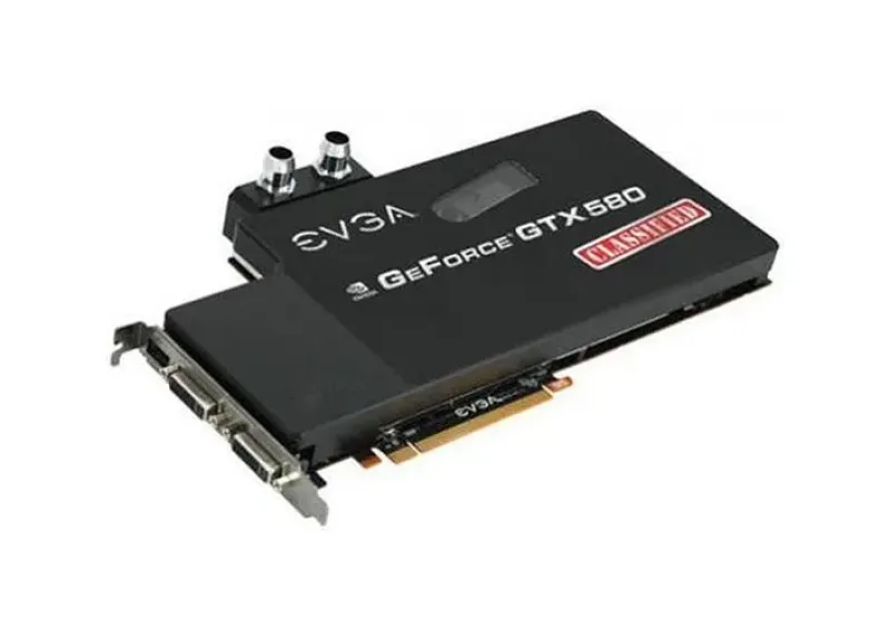 03G-P3-1597-KR - EVGA GeForce GTX 580 Classified Ultra Hydro Copper 3GB 384-Bit GDDR5 PCI Express 2.0 x16 HDCP Ready/ SLI Support Video Graphics Card