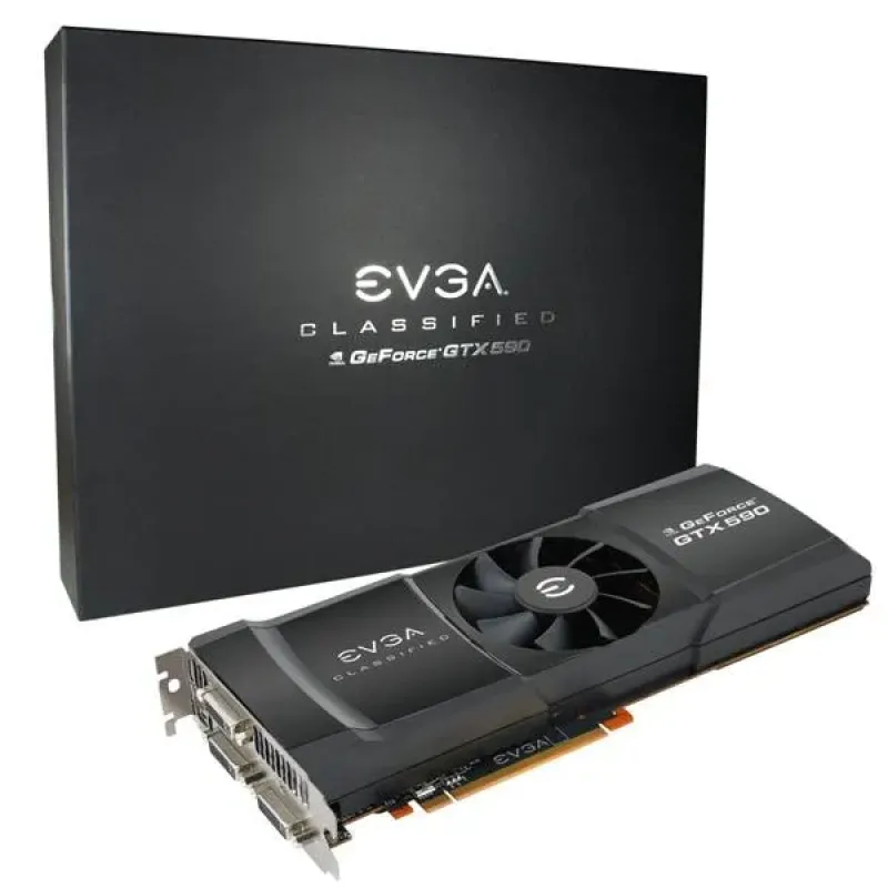 03G-P3-1598-A1 - EVGA GTX 590 Limited Edition 3GB GDDR5 768-Bit PCI-Express 2.0 x16 3x DVI Graphics Card