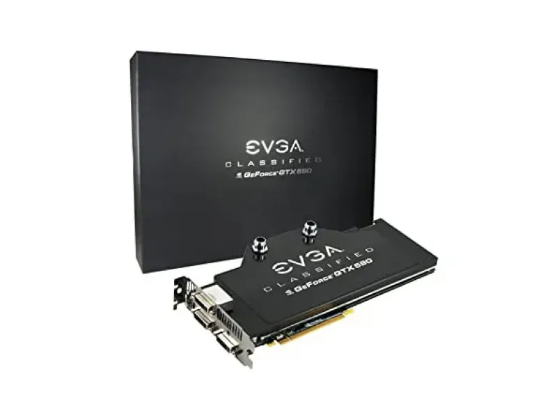 03G-P3-1599-KR - EVGA GeForce GTX 590 Classified Hydro Copper 3GB GDDR5 PCI-Express 2.0 3x DVI Graphics Card
