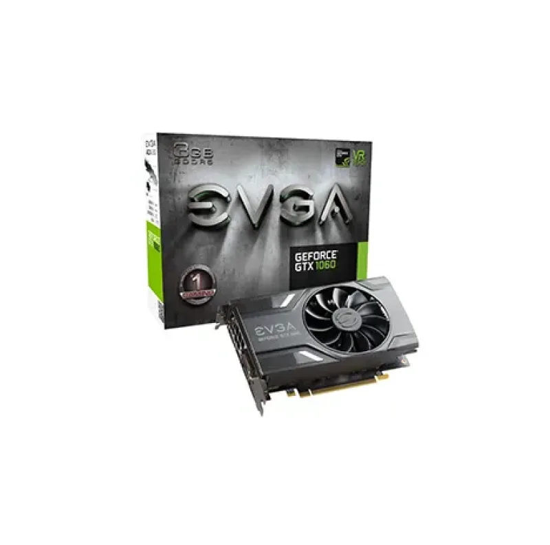 03G-P4-6160-KR - EVGA Geforce GTX 1060 Graphic Card 1.51 GHz Core 1.71 GHz Boost Clock 3GB GDDR5 PCI Express 3.0 x16 Dual Slot Space Required