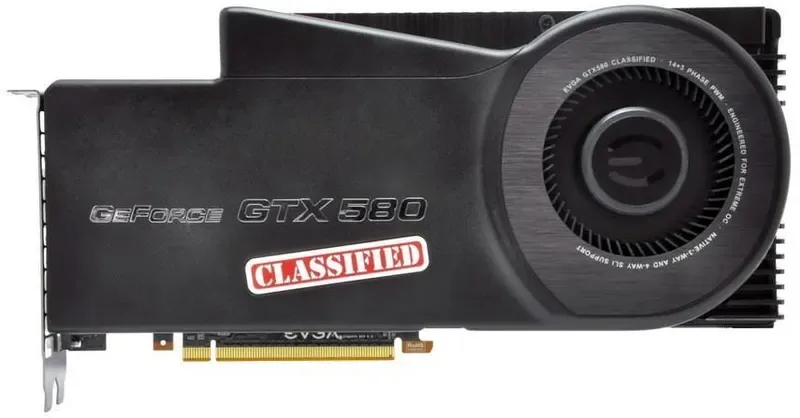 03GP31588ER - EVGA GeForce GTX 580 3GB GDDR5 384-Bit PCI-Express 2.0 x16 Dual DVI Graphics Card