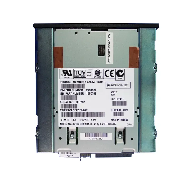 03K8762 - IBM DDS-4 Tape Drive - 20GB (Native)/40GB (Compressed) - SCSIExternal