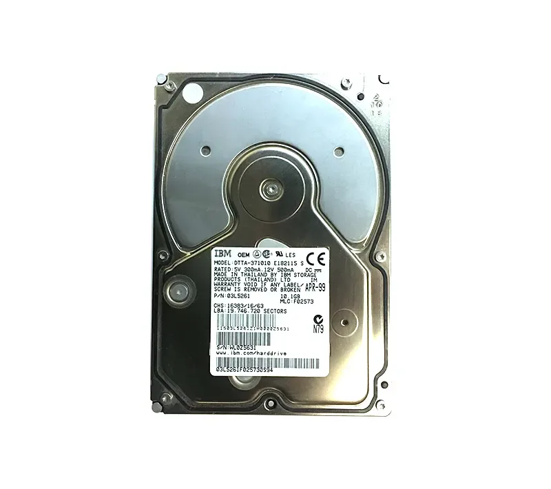 03L5261 - IBM Deskstar 14GXP 10.1GB 7200RPM ATA-33 464KB Cache 3.5-inch Hard Drive