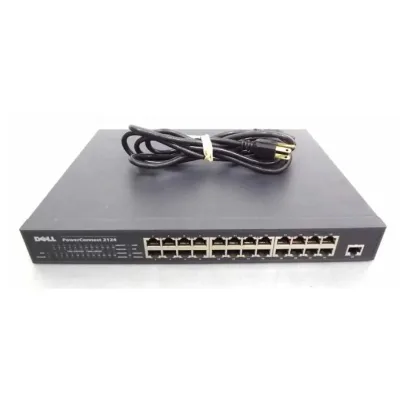 03N347 - Dell PowerConnect 2124 24 x Ports 10/100Base-T + 1 x Port 10/100/1000BaseT Fast Ethernet Network Switch