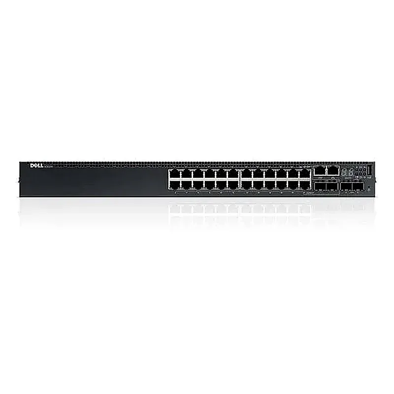 Dell 03P22 PowerSwitch S3124P 24x Ports PoE+ 10/100/1000Base-T 2x Ports SFP+ Layer 3 Managed 1U Rack-mountable GbE Network Switch