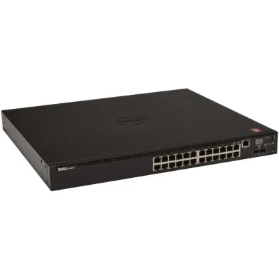 03RN0 - Dell Networking N2024P 24 x Ports 10/100/1000Base-T PoE+ + 2 x Ports 10 Gigabit Ethernet SFP+ Rack-Mountable 1U Layer 2 Managed Gigabit Ethernet Network Switch