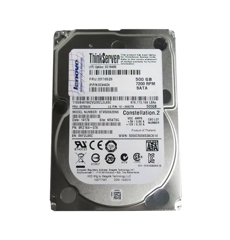 03T6529 - Lenovo 500GB 7200RPM SATA 2.5-inch Solid State Drive