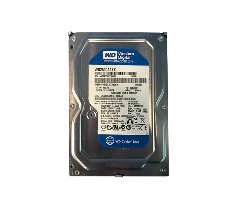03T7039 - IBM Lenovo 250GB 7200RPM SATA 6GB/s 16MB Cache 3.5-inch Hard Disk Drive