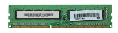 03T7807 - IBM 8GB DDR3-1600MHz PC3-12800 ECC Unbuffered CL11 240-Pin DIMM 1.35V Low Voltage Dual Rank Memory Module