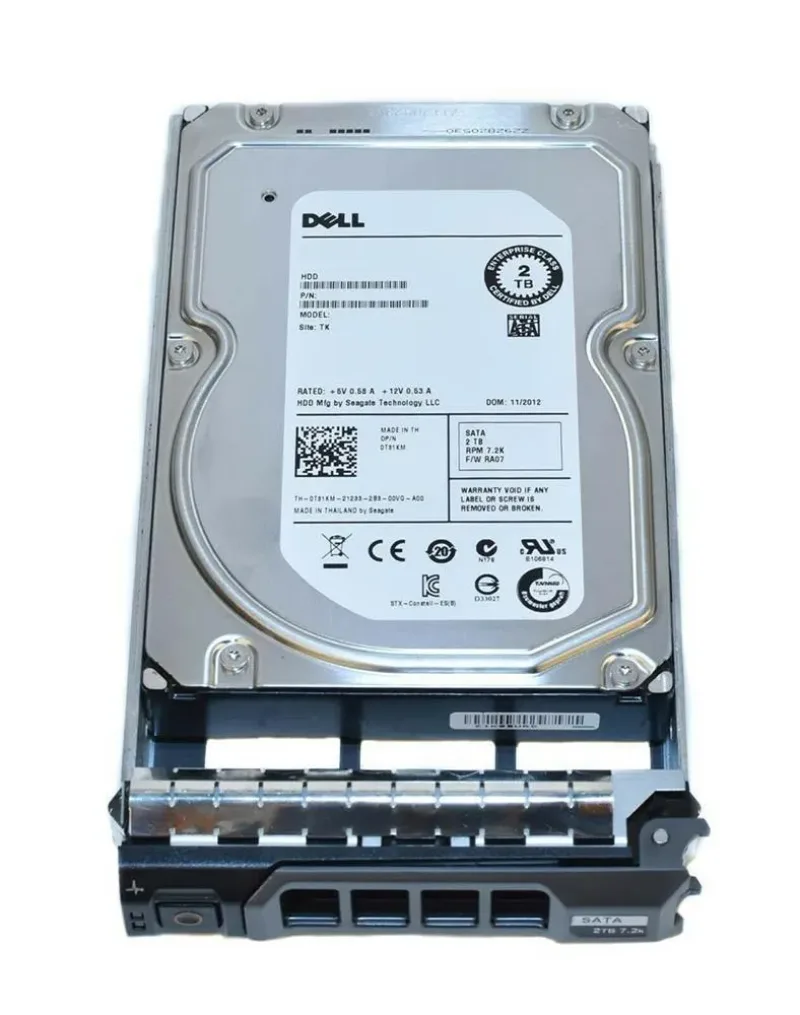 043KC2 - Dell 2TB 7200RPM SATA 6Gb/s 3.5-inch Hard Drive with Tray