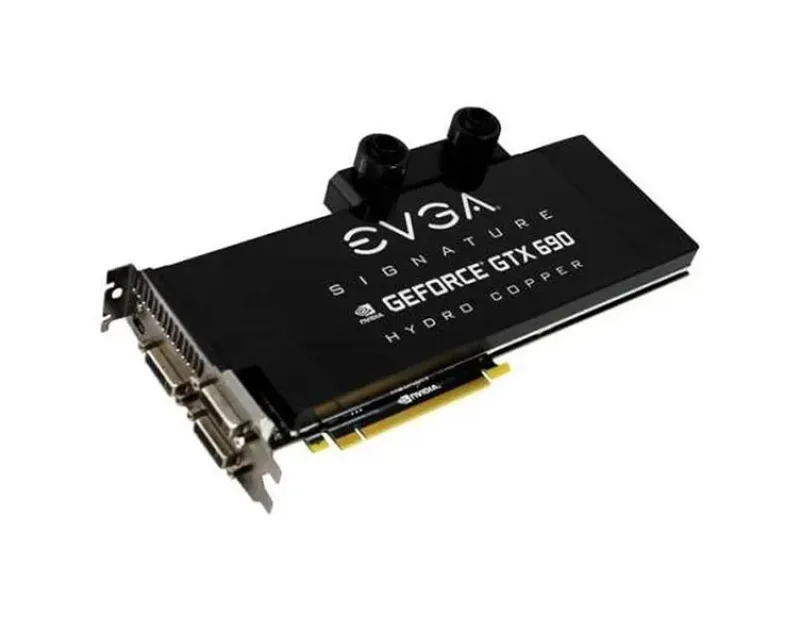 04G-P4-2699-AR - EVGA GeForce GTX 690 Hydro Copper Signature 4GB 512-Bit GDDR5 PCI Express 3.0 x16 HDCP Ready/ SLI Support Video Graphics Card