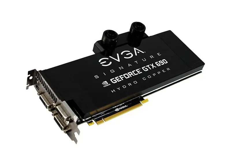 04G-P4-2699-K2 - EVGA GeForce GTX 690 Hydro Copper 4GB 512-Bit GDDR5 PCI-Express 3.0 x16 3x DVI Graphics Card