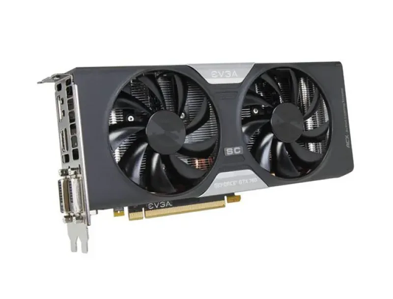 04G-P4-2768 - EVGA GeForce GTX 760 SC 4GB 256-Bit GDDR5 PCI Express 3.0 DVI-I DVI-D/ HDMI/ DisplayPort SLI Support Video Graphics Card