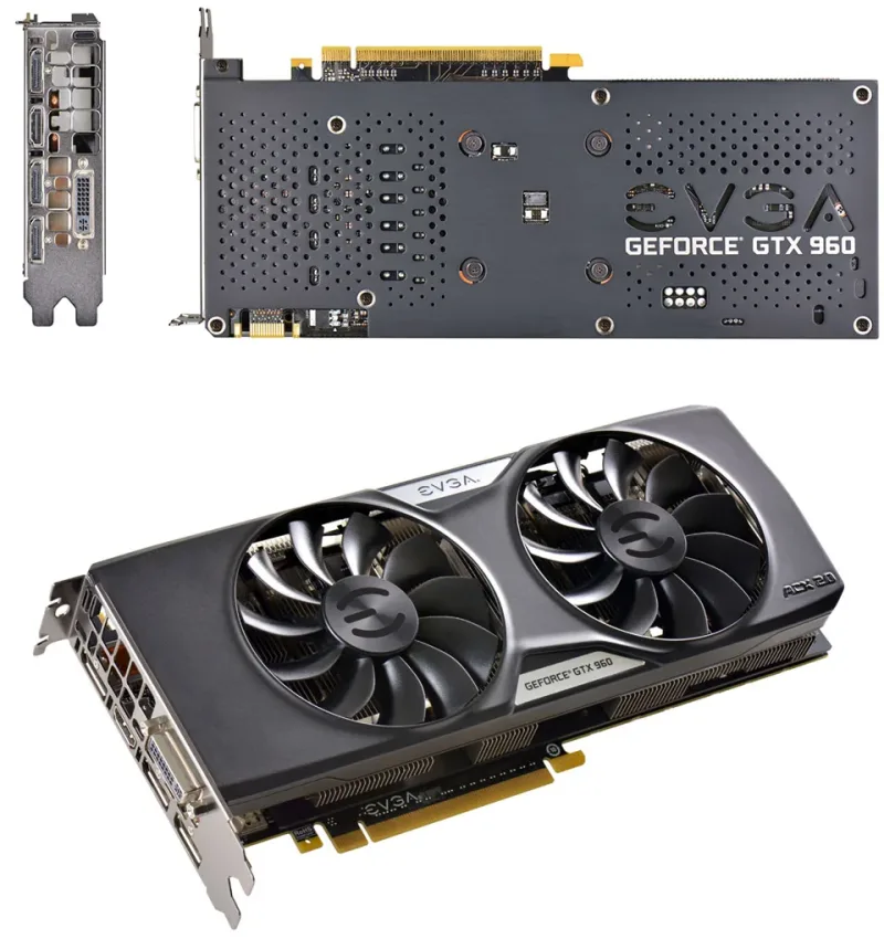 04G-P4-3960-KR - EVGA GeForce GTX 960 4GB Gaming Silent Cooling Video Graphics Card
