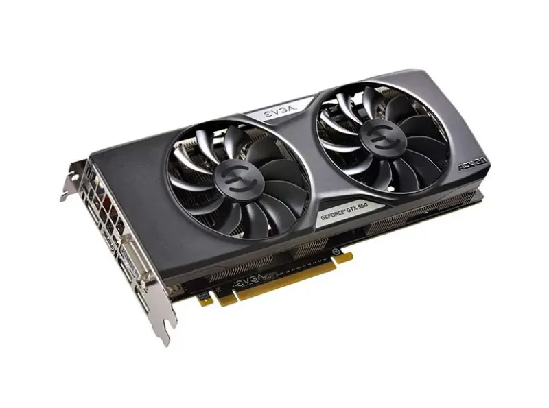 04G-P4-3966-A1 - EVGA GeForce GTX 960 4GB 128-Bit GDDR5 PCI Express 3.0 x16 DVI-I/ HDMI/ 3x DisplayPort/ SLI Supported Video Graphics Card
