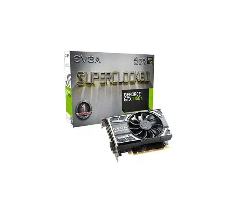 04G-P4-6253-KR - EVGA Geforce 1050 Ti Graphic Card 1.35 GHz Core 1.47 GHz Boost Clock 4GB GDDR5 PCI Express 3.0 x16 Dual Slot Space Required