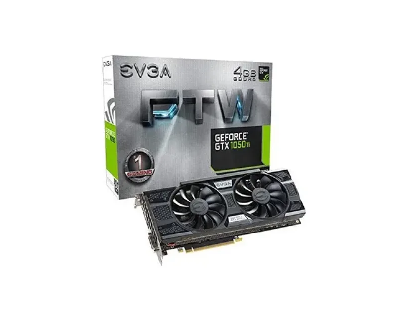 04G-P4-6258-KR - EVGA Nvidia GeForce GTX 1050 Ti FTW 4GB GDDR5 128-Bit PCI Express 3.0 x16 Video Graphics Card