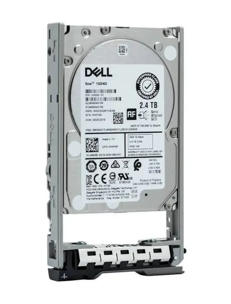 04H4DY - Dell 2.4TB 10000RPM SAS 12Gb/s 256MB Cache Hot-Pluggable 2.5-inch Hard Drive