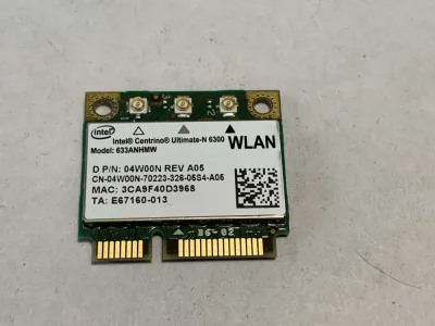 04W00N - Dell WiFi Card Intel 6300 Mini PCI-Express 450 Mbps 802.11 a/g/n Internal Mini Half Height Alienware M17X