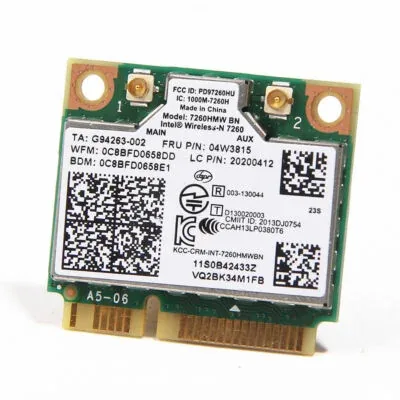 04W3815 - Lenovo Intel Wireless-N 7260 7260HMW BN WLAN WiFi Bluetooth Card BT Half