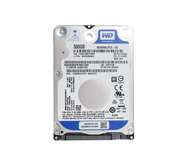 04X3806 - LENOVO 500GB 5400RPM SATA 6Gb/s 2.5-inch Hard Disk Drive