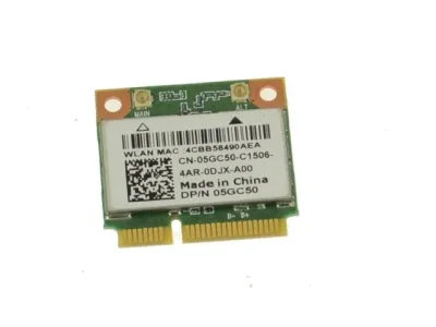 05GC50 - Dell WiFi Card Qualcomm Atheros Mini PCI-Express 802.11b/g/n Bluetooth 4.0 Latitude 3540