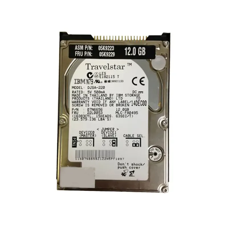 05K9223 - IBM Travelstar 12GN 12GB 4200RPM ATA-66 512KB Cache 2.5-inch Hard Drive for ThinkPad